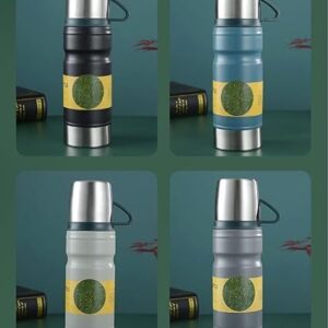 Vacuum Flask with 3 Steel Cups Combo Set