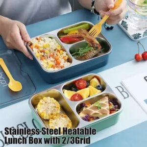 3 Compartment Steel Tiffin Box