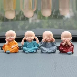 4Pcs Buddha Monk Statue