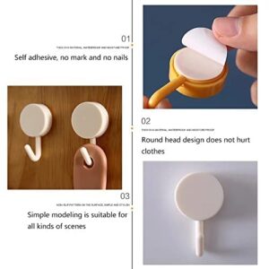 10 Pcs Round Adhesive Hooks