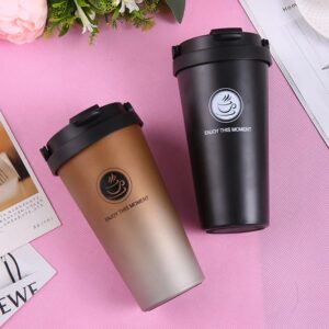 COFFEE MUG DOUBLE WALL VACUUM INSULATED (500ML)