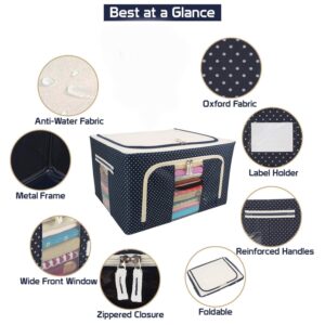 Clothes Storage Box Foldable Steel Frame