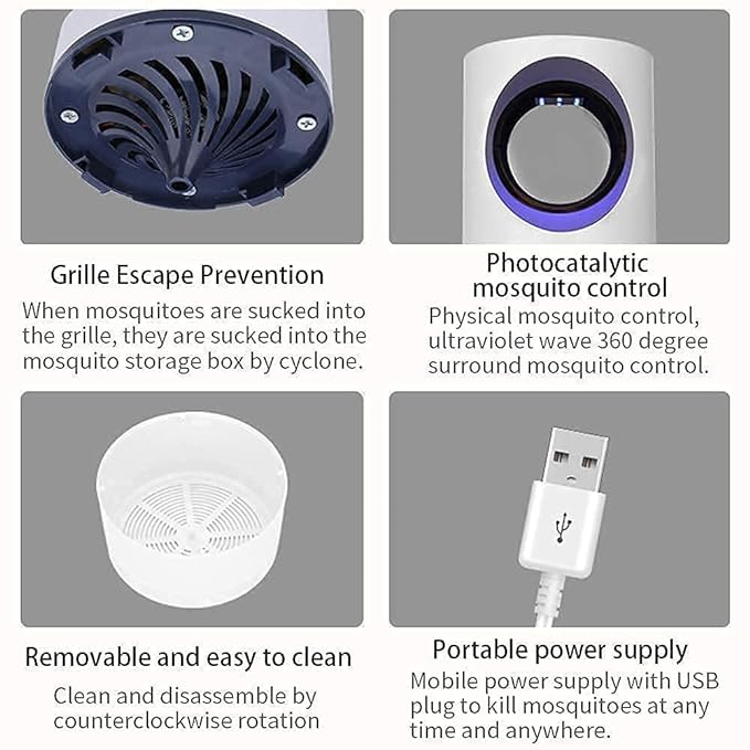 USB Power Insect Mosquito Killer UV Light LED Mosquito Lamp - Image 5