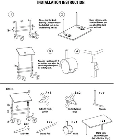Height Adjustable Multipurpose Use Table - Image 5