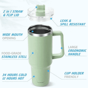 TUMBLER Vacuum Sealed Cup with Handle