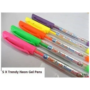 Trendy Neon Pen Set Flair