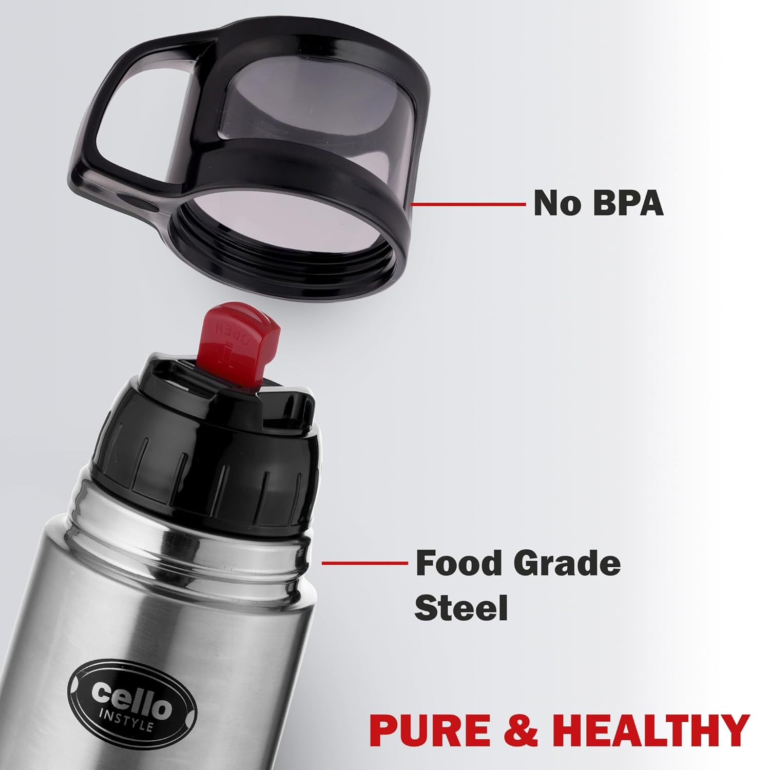 Cello Instyle Thermosteel Water Bottle 500ml - Image 4