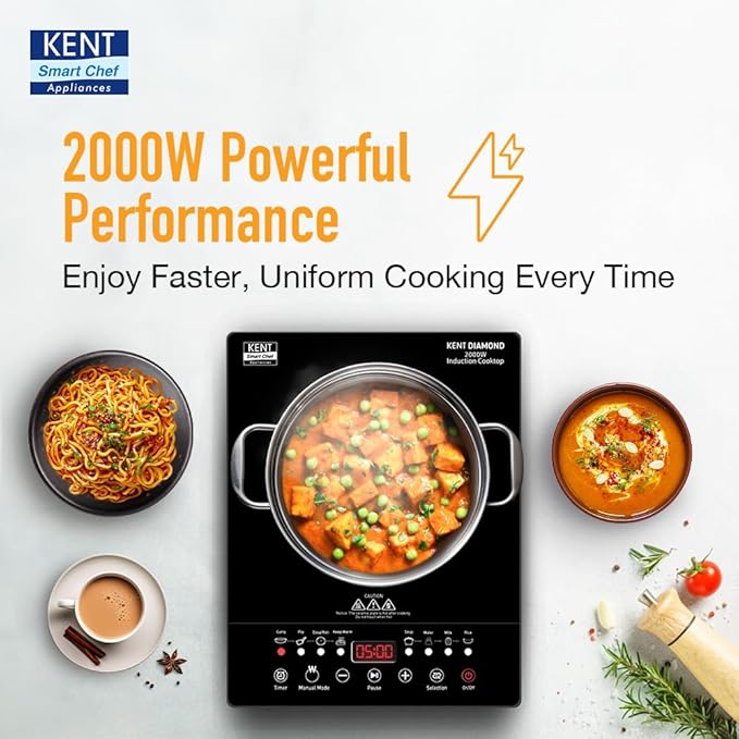 KENT Diamond Induction Cooktop 2000W - Image 4