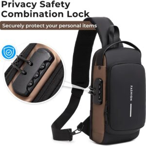 Waterproof Crossbody Bag with USB Charging Port