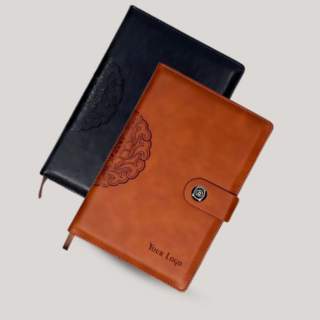 Customized-Black-Brown-Notebook-With-Logo. (1) (1)