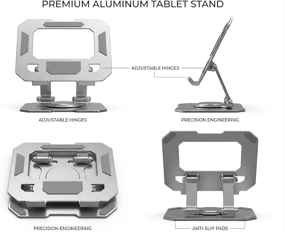 360 Rotating Metal Laptop Stand - Image 4